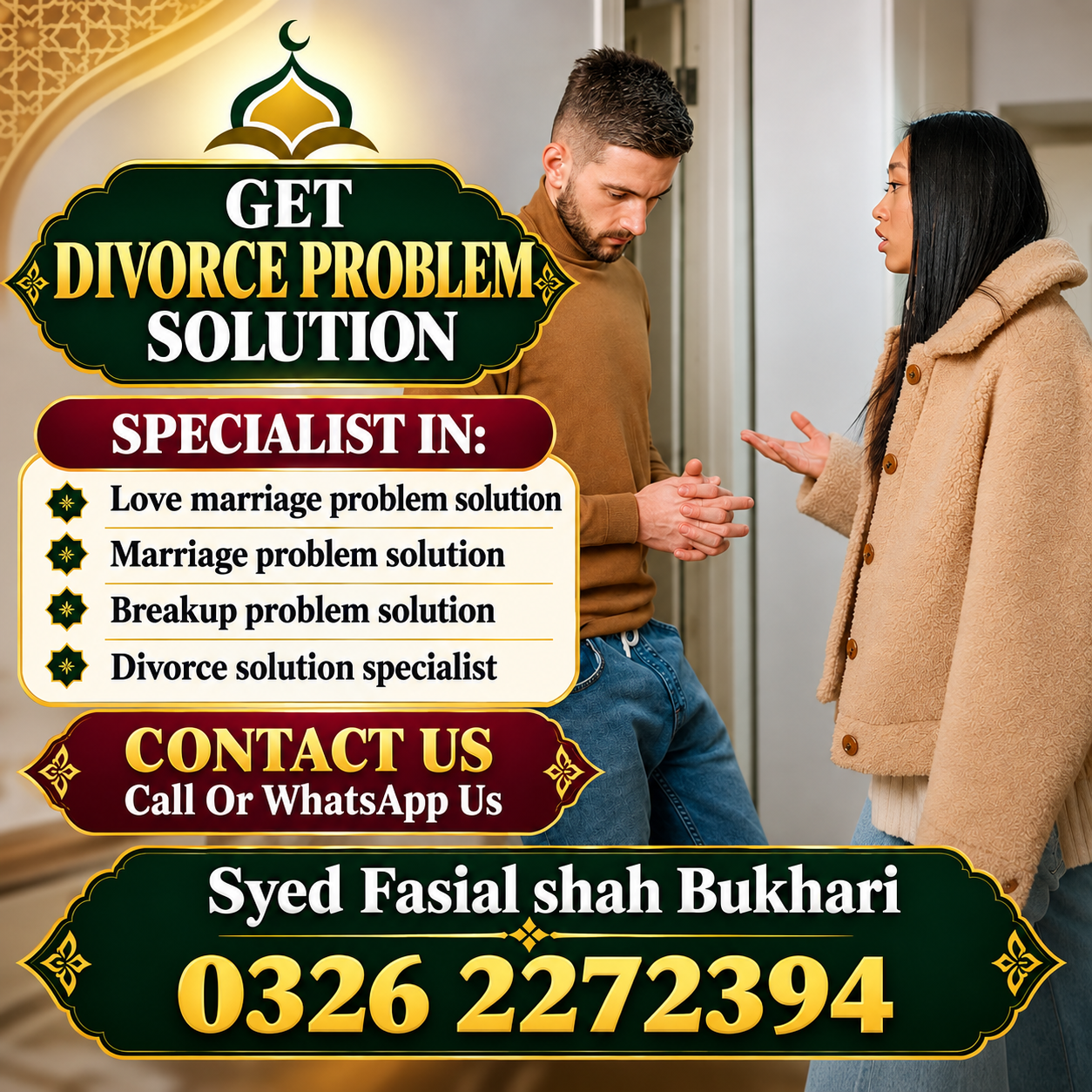 Divorce Problems & Separation Guidance - Syed Faisal Shah Bukhari